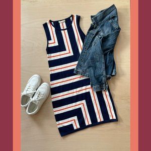 Trina Turk Sleeveless Anari Striped Sweater Dress